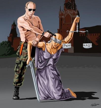 Новая серия карикатур Гюндуза Агаева «Фемида мертва»