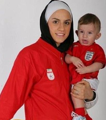 Iran's 'Lady Goal' is barred from playing in international football tournament after her husband refuses to sign passport papers