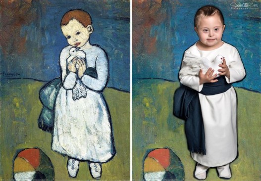 ''Девочка с голубкой'', Пабло Пикассо
