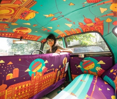 Taxi Fabric: A Campaign To Beautify Mumbai’s Cabs Has Us Completely Spellbound