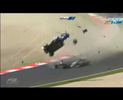 Peter Zhi Cong Li survives shocking crash in Austrian F3 race as driver manages to luckily escape with broken heel bones