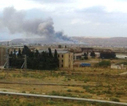 Мощный взрыв на военном заводе в Ширване