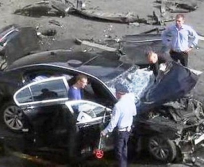 Vladimir Putin's official car is involved in a head-on crash in Moscow which killed the Russian president's 'favourite chauffeur'