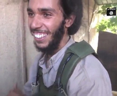 ISIS fighter celebrates as he wins a guessing game to becom the next suicide bomber in sick propagan