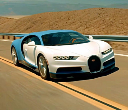 Bugatti испытала гиперкар Chiron в Долине Смерти