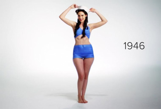 100 Years of Swimwear in Body Paint. Mode.com