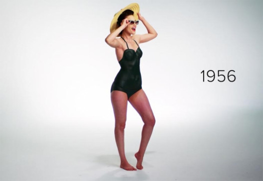 История моды: 100 лет эволюции купальников, показанная при помощи бодиарта
