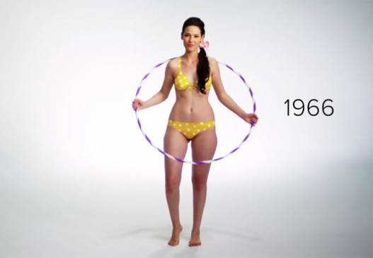 История моды: 100 лет эволюции купальников, показанная при помощи бодиарта