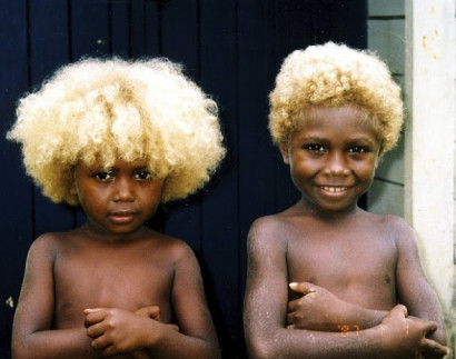 В Меланезии живут удивительные чернокожие блондины
