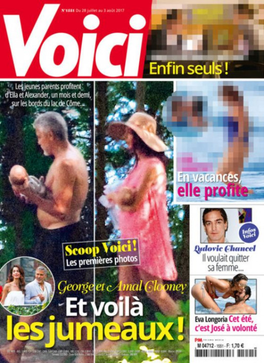 Ջորջ Քլունին դատի է տալու Voici ամսագրին՝ իր երեխաների լուսանկարներն առանց թույլտվության հրապարակելու համար