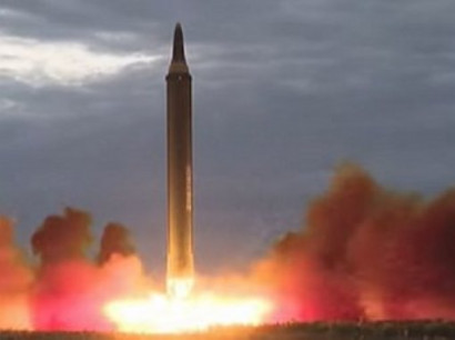Опубликовано видео запуска ядерной ракеты КНДР Хвасон-12