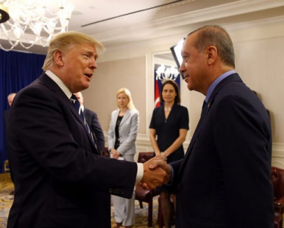 Trump gives his 'friend' Turkish President Recep Tayyip Erdogan 'very high marks'