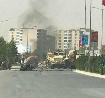 Bomber targets NATO convoy in Kabul, Afghanistan, wounds at least 3