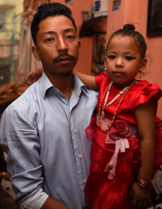 Nepal names little girl, 3, as a living goddness… and she’s now been taken away to be raised in a palace she can only leave 13 days a year