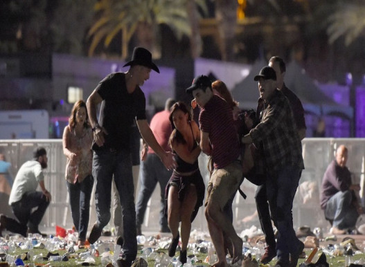 Las Vegas shooting: at least two dead and 24 injured at Mandalay Bay casino