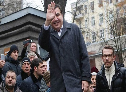 Саакашвили на митинге в Киеве призвал Порошенко уйти в отставку