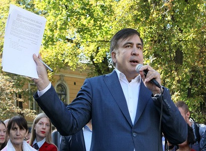 Саакашвили назвал дату завершения митинга под Радой