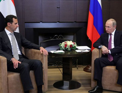 Путин в Сочи встретился с Асадом