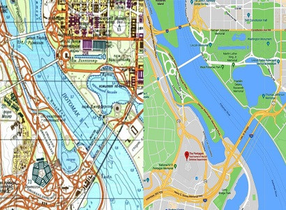 Soviet maps created in secret show the likes of Washington DC and New York City - to be used when communism conquered the world