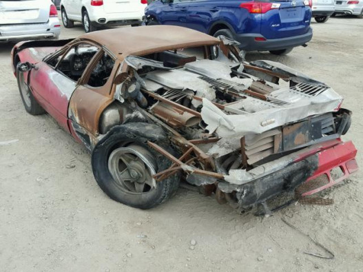 This Fire-Wrecked Ferrari 512 Has Just Sold For About $40,000