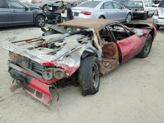 This Fire-Wrecked Ferrari 512 Has Just Sold For About $40,000