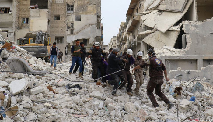 Strikes kill 19 in rebel village in Syria's Idlib