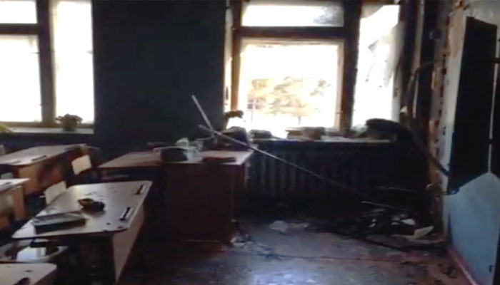 Опубликовано видео с места нападения на школу в Бурятии