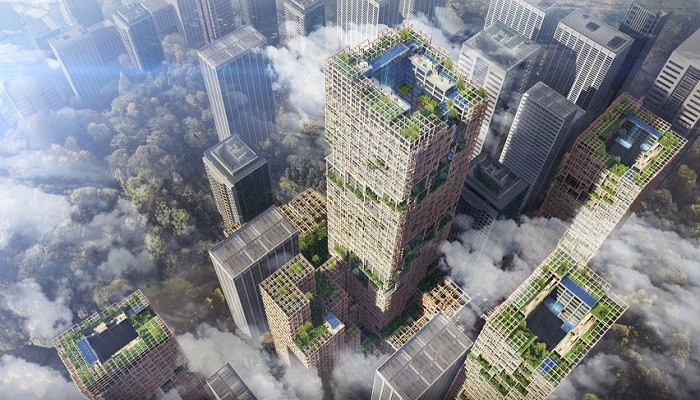 World's tallest timber tower proposed for Tokyo