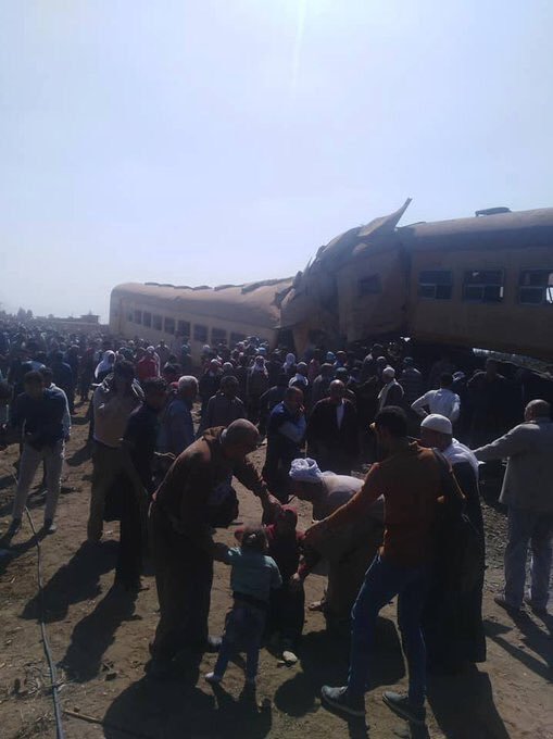При столкновении двух поездов в Египте погибли 19 человек