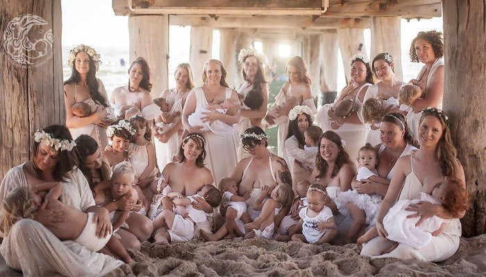 Natural is best! Australian mothers breastfeed their babies in series of spectacular photos to show 'every milky goddess out there deserves to feel like one'