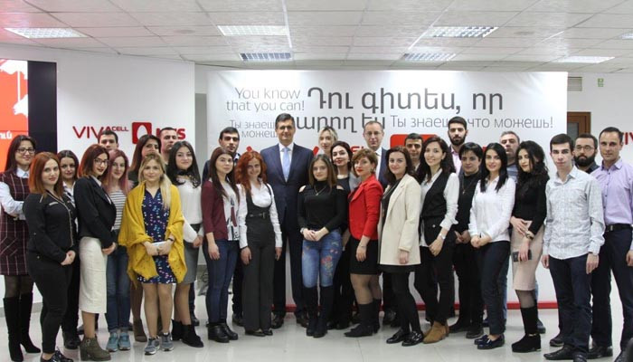 VivaCell-MTS business management model presented to students of the 1st Business School in Armenia