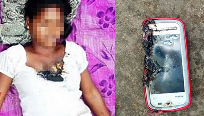 Girl, 18, is killed when her smartphone explodes while she was talking on it in India
