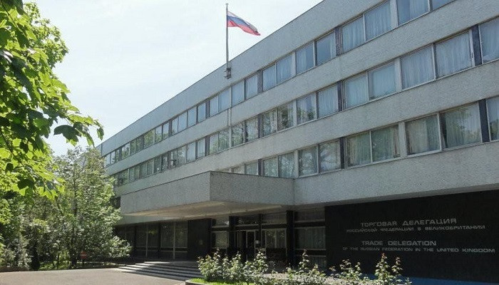 Britain threatens to close Russia's 'den of spies' trade mission in north London