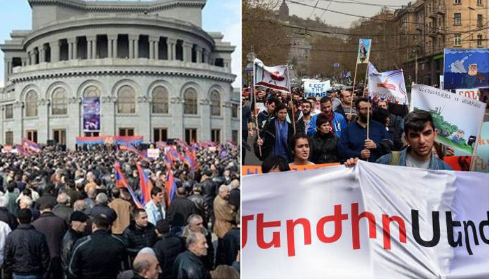 Հանրայինը, «Արմենիա»-ն և «Շանթ»-ն ինչպե՞ս են լուսաբանում Սերժ Սարգսյանի վարչապետության դեմ բողոքի ակցիաները