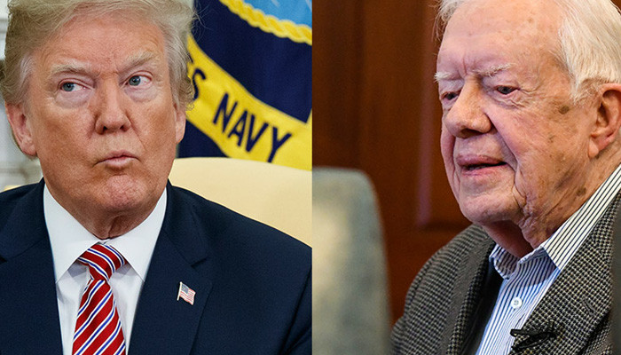 Carter to Trump: shun military action, keep country at peace