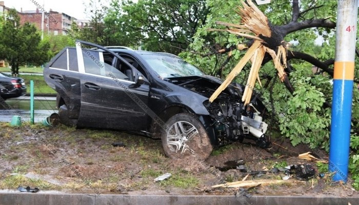 Երևանում ավտոմեքենան բախվել է հաստաբուն ծառին. կա վիրավոր