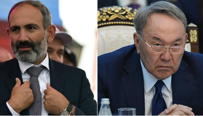 Назарбаев поздравил Пашиняна с избранием на пост премьера Армении