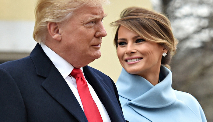 Trump flies to visit Melania at Walter Reed after she undergoes treatment for 'benign kidney condition' in most serious operation