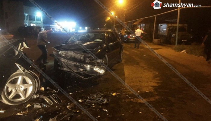 Խոշոր վթար Մխչյան գյուղում. բախվել են «Mercedes»-ն ու «Volkswagen»-ը. կան տուժածներ