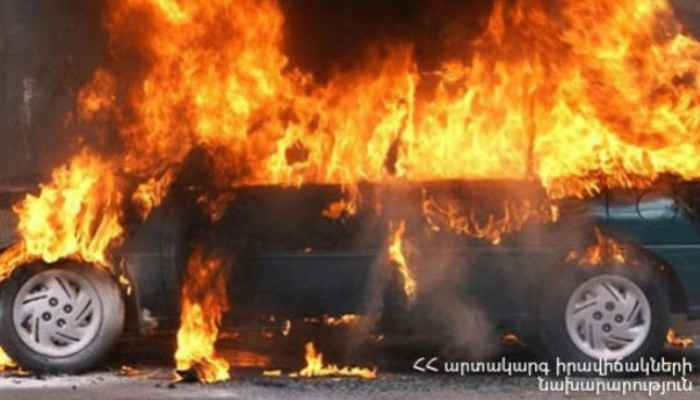 «Volkswagen Vento»-ն ամբողջությամբ այրվել է