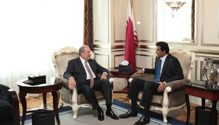 Արմեն Սարգսյանն ու Կատարի էմիրը Մոսկվայում քննարկել են Հայաստանում ներդրումային ծրագրեր իրագործելու հնարավորությունները