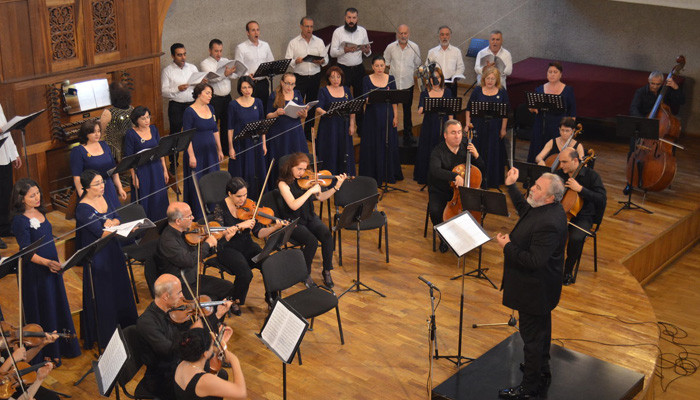 Four chamber vocal symphony compositions were presented to the Armenian audience for the first time