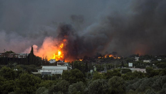 Greece wildfires: At least 50 killed near Athens, officials say