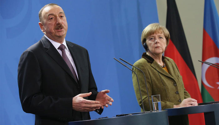 After Trump attack on Russia ties, Merkel eyes Azeri gas