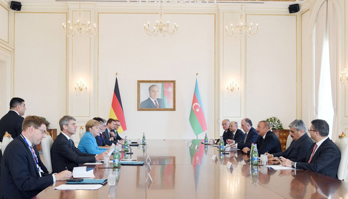 Состоялась встреча президента Азербайджана и Федерального канцлера Германии
