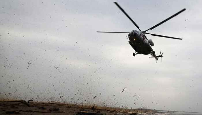 Возле разрушенного вертолета Ми-8 нашли тела трех человек