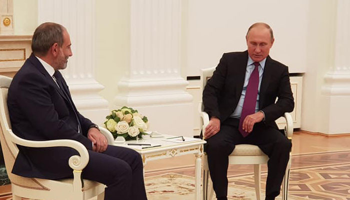 Пашинян и Путин проводят встречу