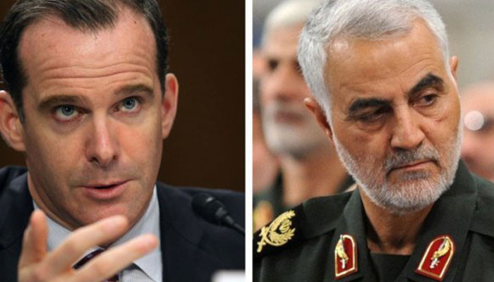 US presidential envoy and a top Iranian military commander had met secretly in Iraq