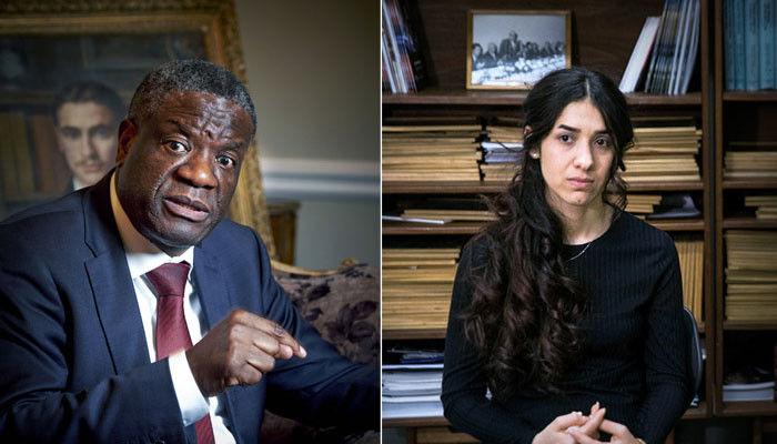Denis Mukwege and Nadia Murad win 2018 Nobel Peace Prize