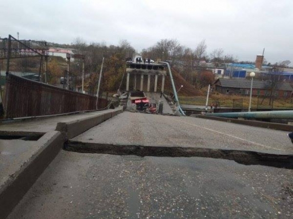 Обрушение моста в Приамурье